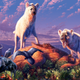 Artist’s impression of the ancient Arctic hyenas.